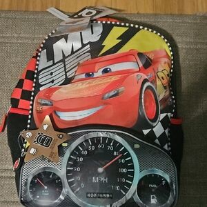 Lightning McQueen Kids Backpack - Red and Black